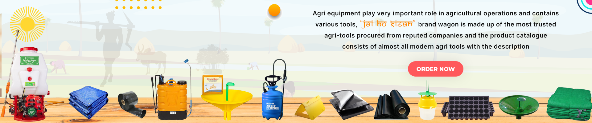 Agriculture Equipment Banner